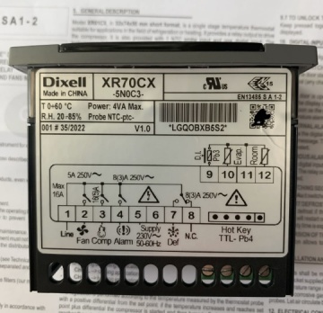 Controler temperatura 220V Dixell XR70CX-5N0C3, 16 A.